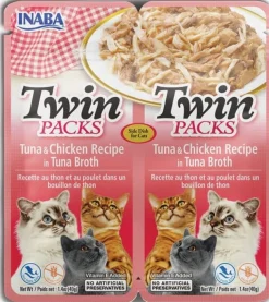 Inaba Tuna and Chicken with Broth Puree Cat Treats - 2.8 Oz - 2 Pack