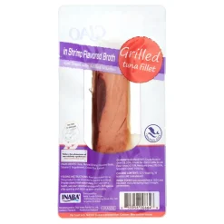 Inaba Tuna Fillet Grilled with Flavored Broth Cat Treats - Shrimp - .52 Oz - 6 Pack