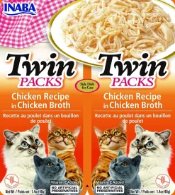 Inaba Twin Packs In Flavored Broth Cat Treats - Chicken - 1.4 Oz - 2 Pack - 6 Pack