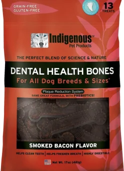 Indigenous Pet Products Smoked Bacon Dental Dog Chews - 17 oz (13 ct) Bag
