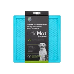 Innovative Pet Lickimat Classic Soother Slow Feeding Mat for Dogs - Turquise
