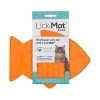 Innovative Pet Lickimat Felix Slow Feeding Mat for Cats - Orange