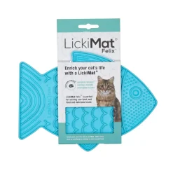 Innovative Pet Lickimat Felix Slow Feeding Mat for Cats - Turquise
