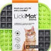 Innovative Pet Lickimat Slowmo Combo Slow Feeding Mat for Cats - Green