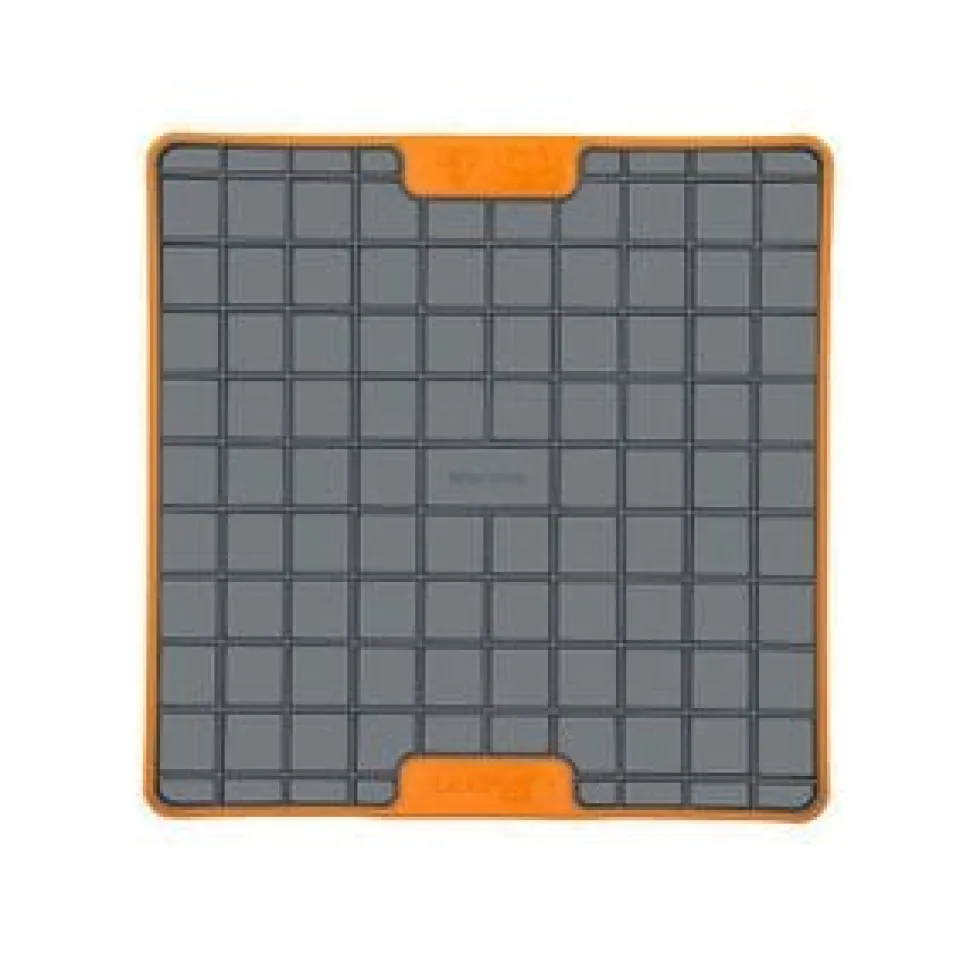 Innovative Pet Lickimat Tuff Playdate Slow Feeding Mat for Dogs - Orange