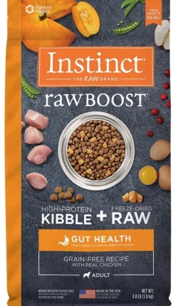 Instinct Grain-Free Raw Boost Gut Health Chicken Dry Dog Food - 4 Lbs