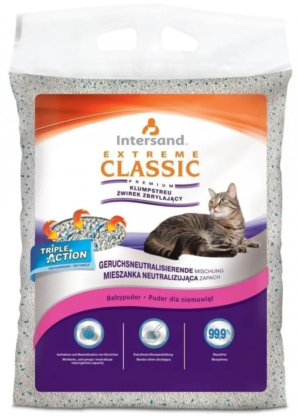 Intersand Classic Premium Clumping Odor Lock Cat Litter - Baby Powder #13