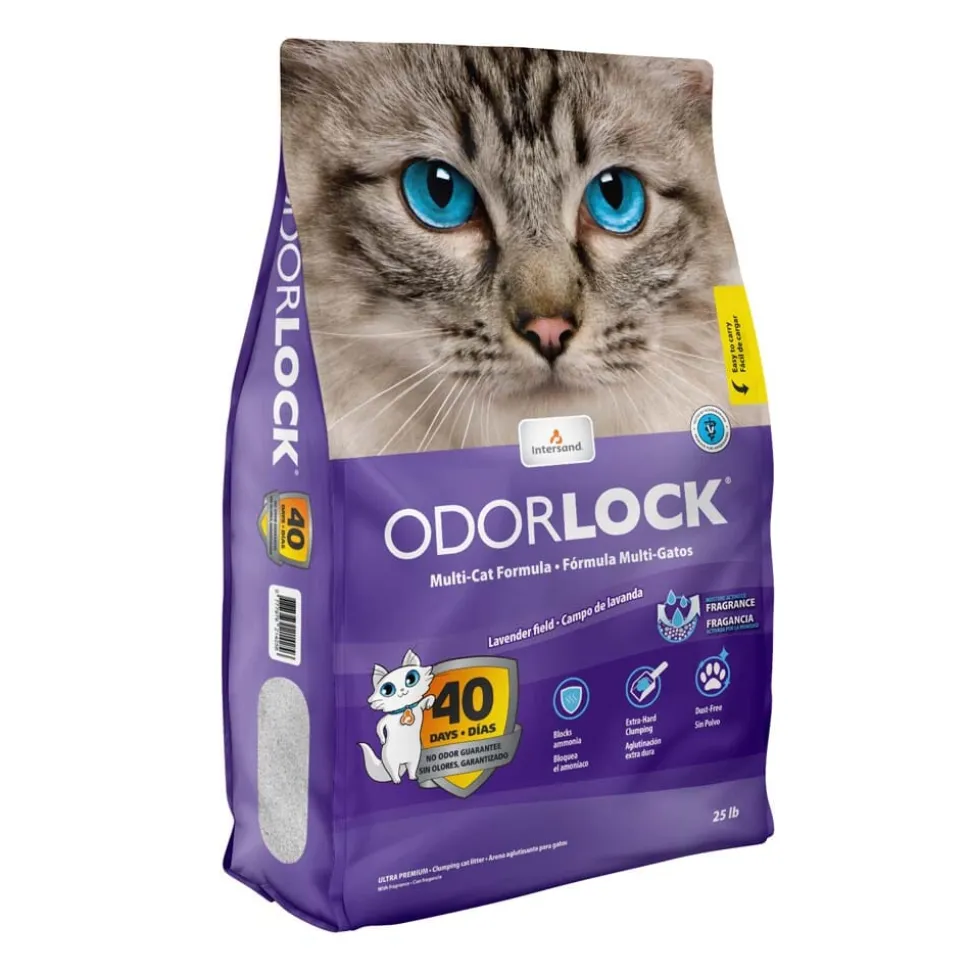 Intersand Odorlock Lavender Cat Litter - 25 lb