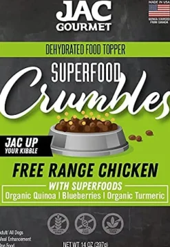 JAC Pet Nutrition Chicken Crumbles Topper Dog Treats - 14 Oz
