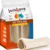 Jack & Pup 5" - 6" White Bone Filled with Peanut Butter Dog Natural Chews - 2 pc Bag