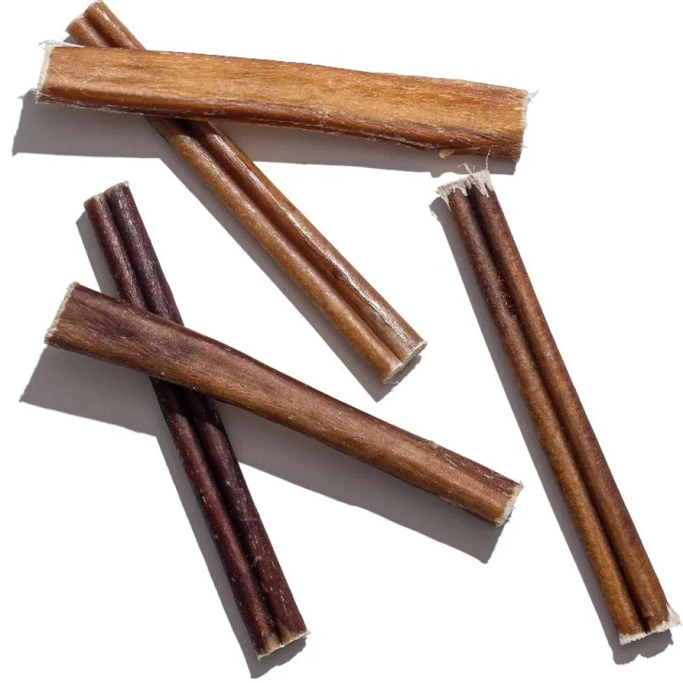 Jack & Pup Displays 6" Cow Tails Dog Bully Sticks - Small - Case of 100