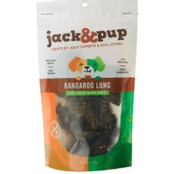 Jack & Pup Kangaroo Lung Dog Natural Chews - 4 oz Bag