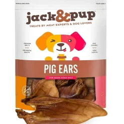 Jack & Pup Pigs Ears Dog Natural Chews - 15 Pack