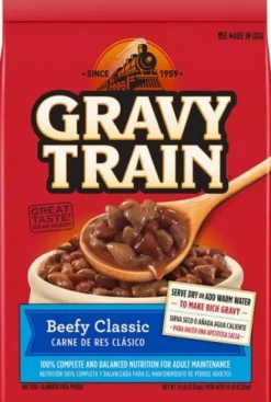 JB Smuckers Delmonte Gravy Train Beefy Classic Dry Dog Food - 14 Lbs