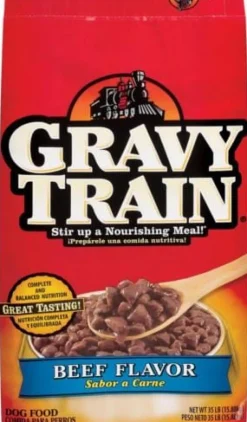 JB Smuckers Delmonte Gravy Train Beefy Classic Dry Dog Food - 35 Lbs