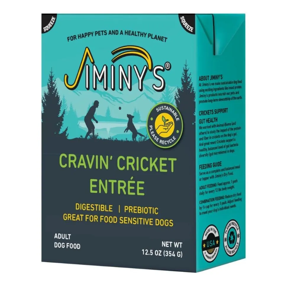 Jiminy's Cravin' Cricket Wet Dog Food - 12.5 Oz - Case of 6