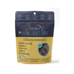 Jiminy's Cricket with Seeds Lentils Peanut Butter and Blueberry Crunchy Dog Biscuits - 5 Oz