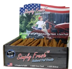 JJ Fuds Simply Fresh Rascals Natural Rawhide with Bison Natural Dog Chews - 12 In - 60 Count