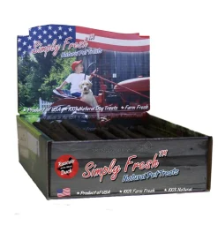 JJ Fuds Simply Fresh Rascals Natural Rawhide with Duck Natural Dog Chews - 12 In - 60 Count