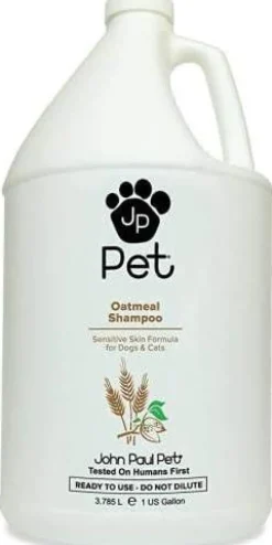John Paul Oatmeal Cat and Dog Shampoo - 1 Gallon - 128 oz