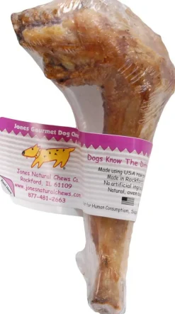 Jones Natural Chews Smokey Lamb Mammoth Bones with Knuckle Natural Dog Chews - 5-7 Inch - 50 Count