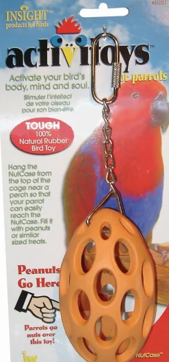 JW Pet Activitoys Nut Case Rubber Bird Toy