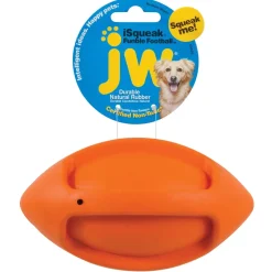 JW Pet iSqueak Funble Football Fetch Dog Toy - Medium
