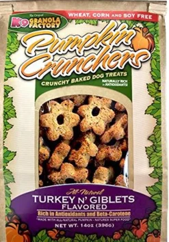 K9 Granola Pumpkin Cruncher Turkey N' Giblet Crunchy Dog Treats - 14oz