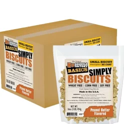 K9 Granola Simply Biscuits BULK Peanut Butter - Small Crunchy Dog Treats - 15lb