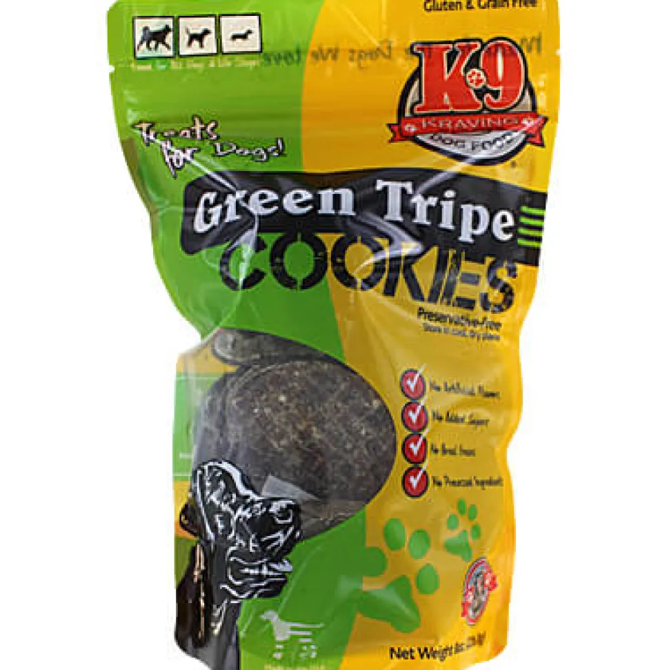K-9 Kraving Treats Canine Cookies Green Tripe Baked Dog Treats - 8 oz Bag