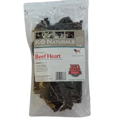 K-9 Kraving Treats Sliced Beef Heart Baked Dog Treats - Case of 5 lb