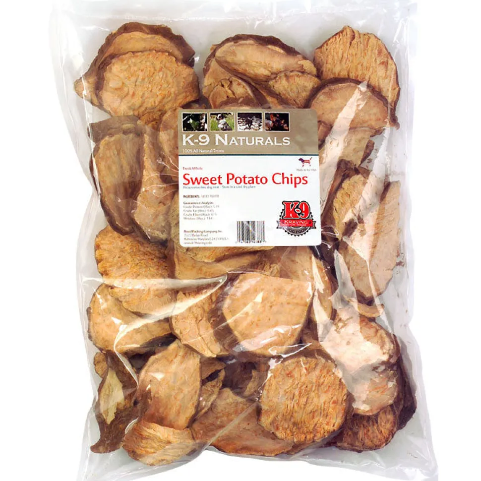 K-9 Kraving Treats Sweet Potato Chips Baked Dog Treats - Case of 5 lb