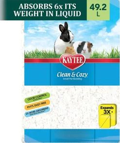 Kaytee Clean & Cozy Bedding, White - 49.2 l