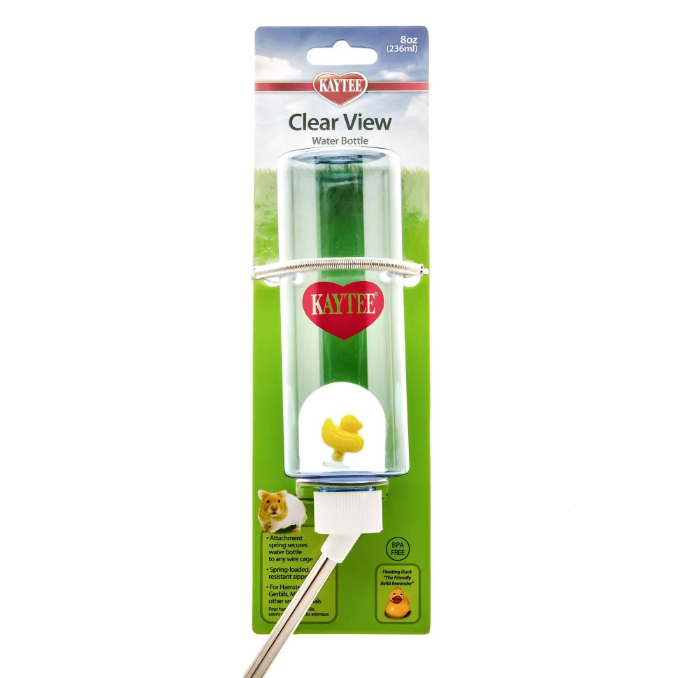 Kaytee Clear Water Bottle, Single Clear - 8 Oz