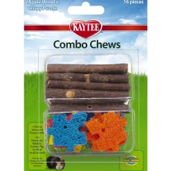 Kaytee Combo Chews, Apple Wood And Crispy Puzzle - 4.5 in X 6.5 in X 1.25 in