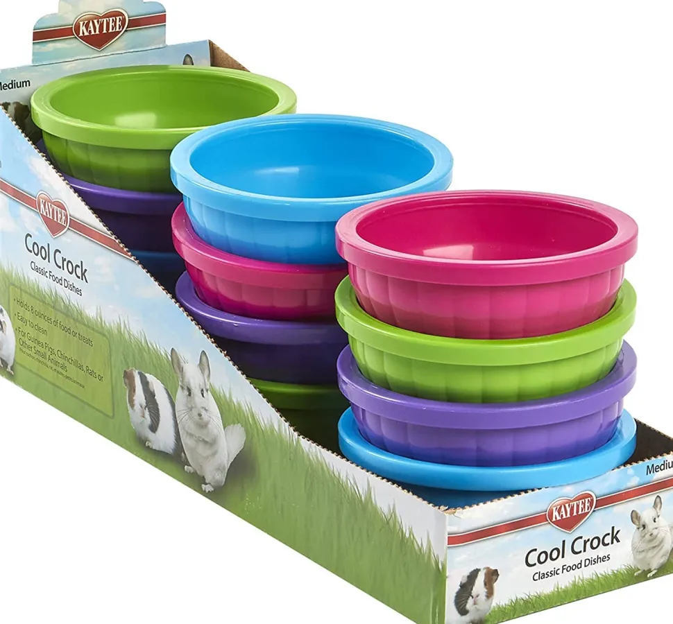 Kaytee Cool Crock - Medium - 4.5 in X 2 in - 12 Piece