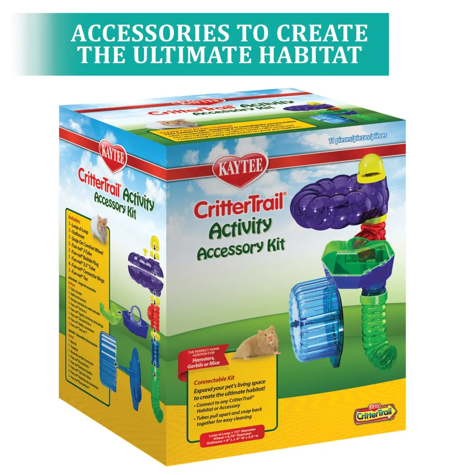 Kaytee CritterTrail Accessory Activity Kit - 9 in X 9 in X 18 in