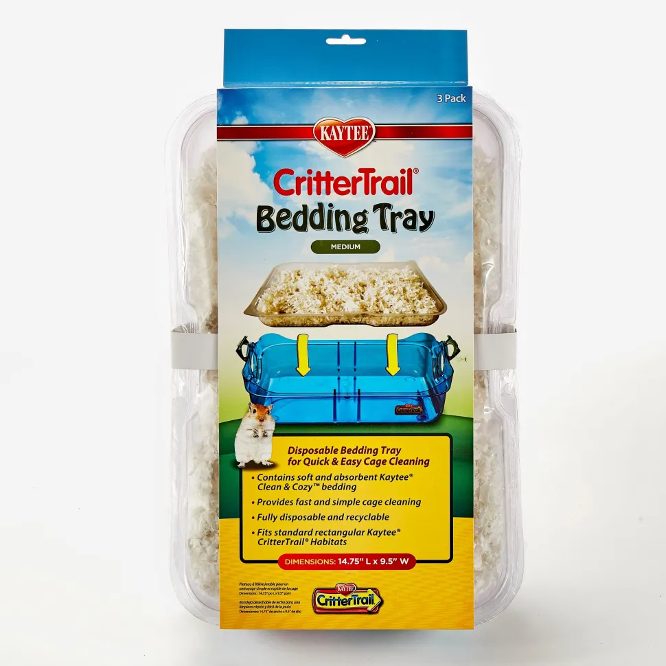 Kaytee Crittertrail Bedding Tray - 5 in X 9.75 in X 16.75 in - 3 Count
