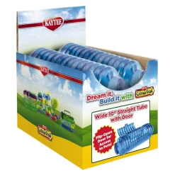 Kaytee CritterTrail Fun-nel Tube Wide 10" Straight with Door - 10 in - 4 Piece