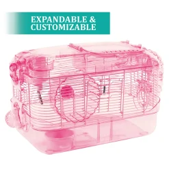 Kaytee CritterTrail One Level Habitat Pink Edition - 20 in X 11.5 in X 11 in