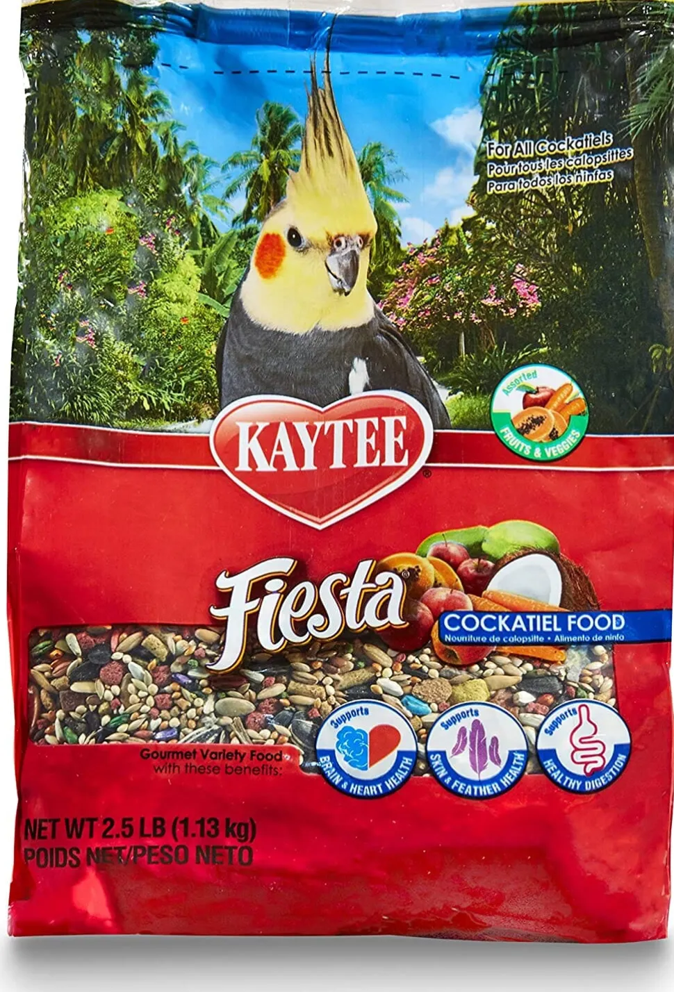 Kaytee Fiesta Cockatiel Food - 2.5 lb