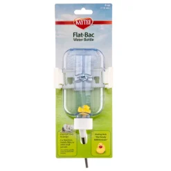 Kaytee Flat-Bac Water Bottle Clear - 4 Oz