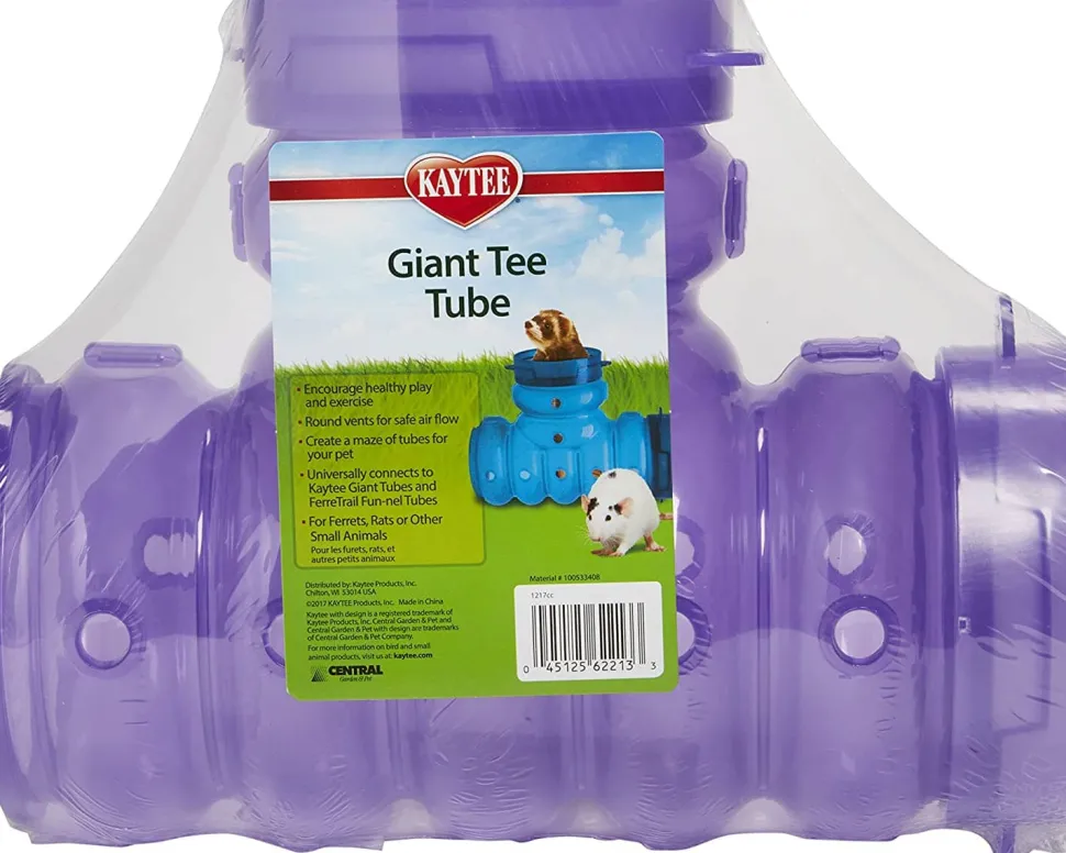 Kaytee Giant Elbo Tubes Tee Tube - 4.75 in Diameter