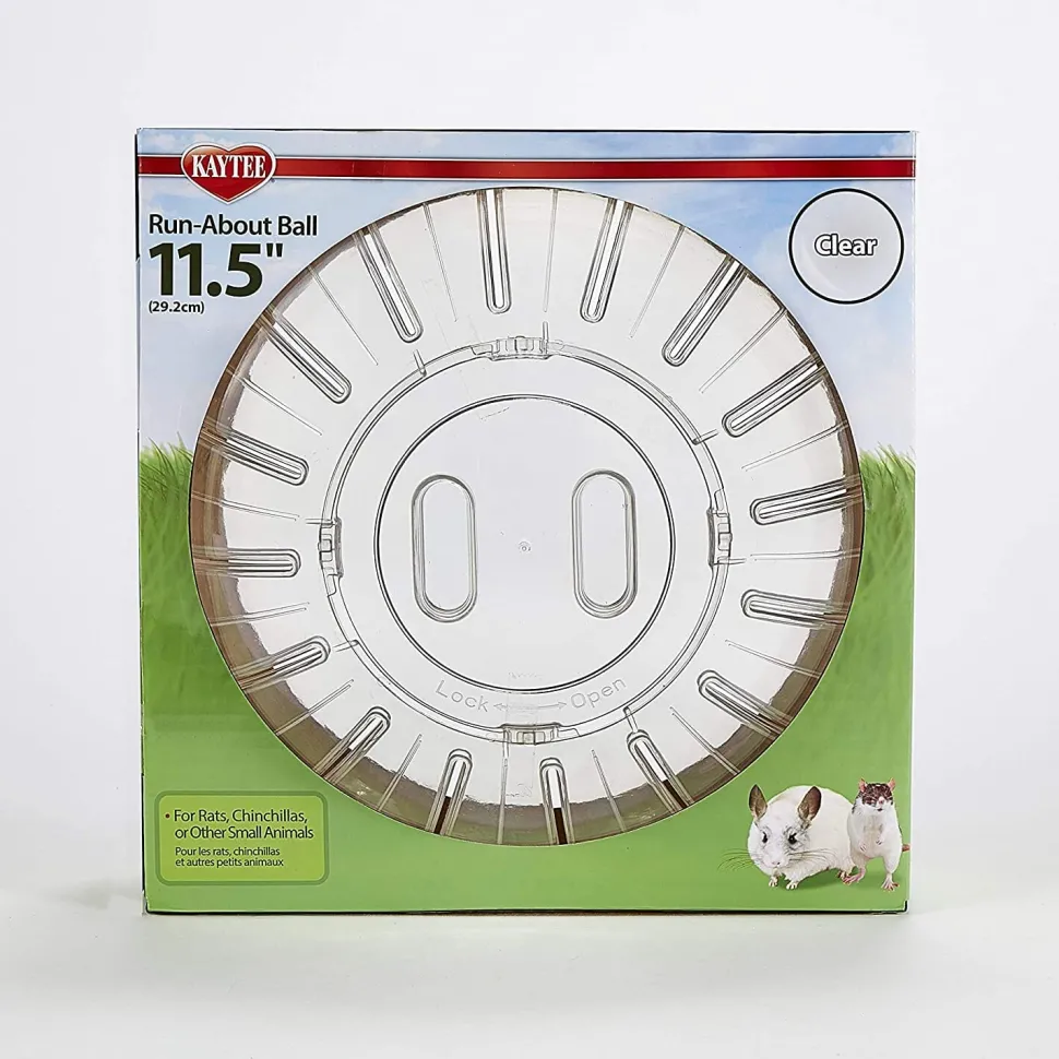 Kaytee Giant Run-About Exercise Ball Clear - 11.5 in