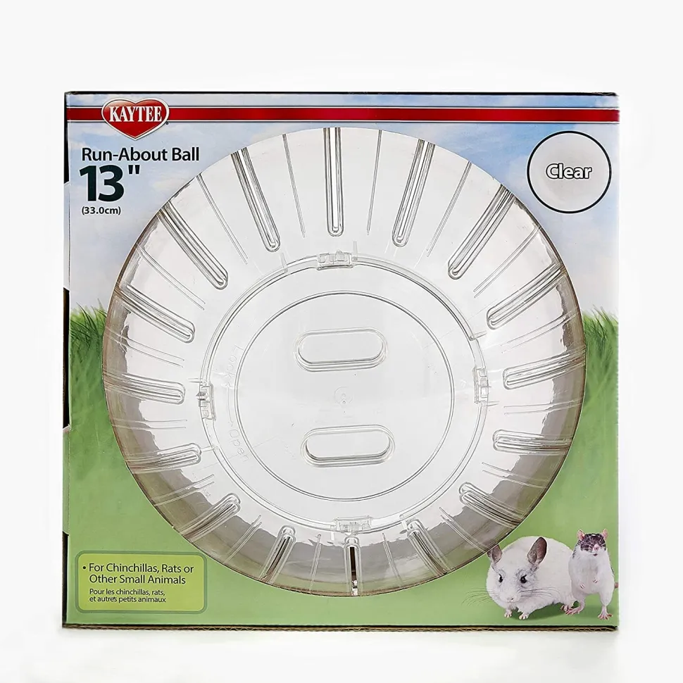 Kaytee Mega Run-About 13" Exercise Ball Clear - 13 in Diameter