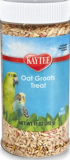 Kaytee Oat Groats Treat Jar-- All Pet Birds - 11 Oz