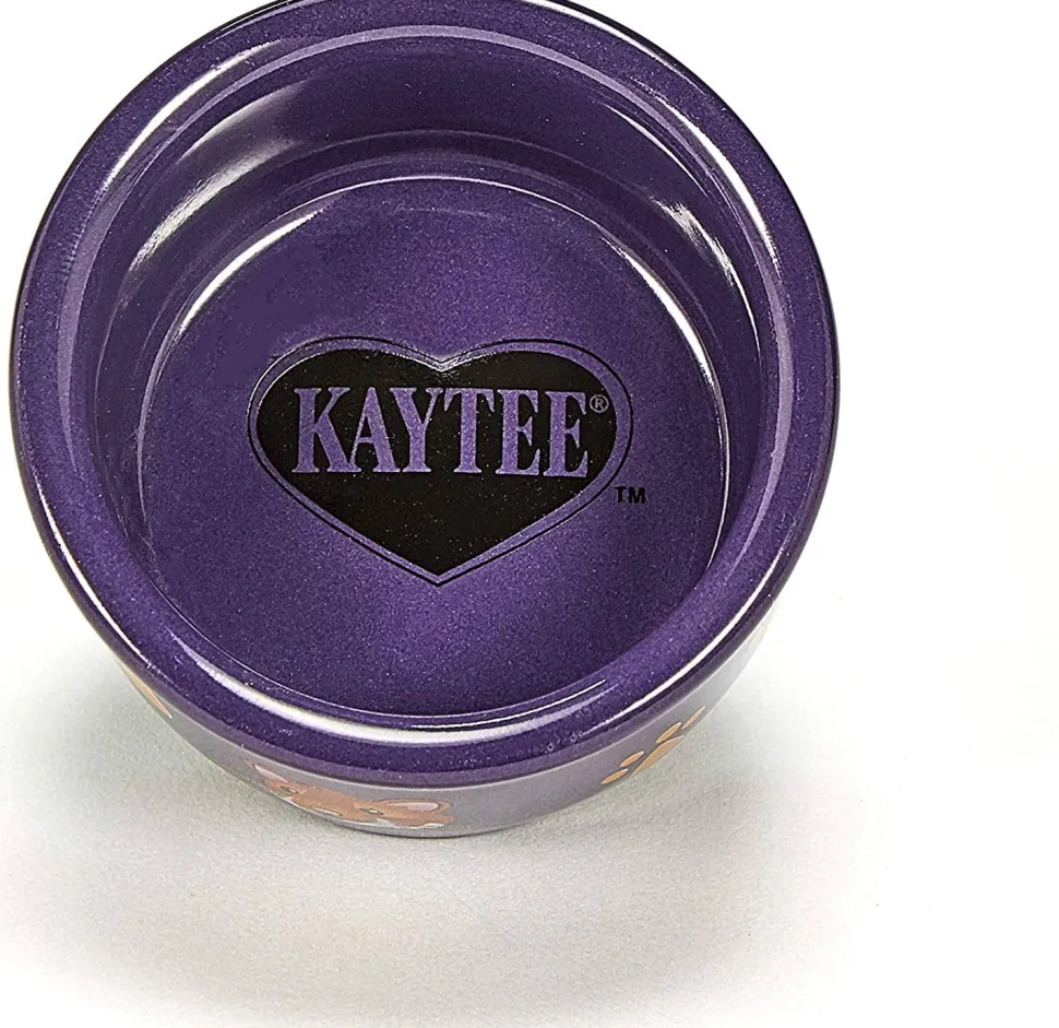 Kaytee Paw-Print PetWare Bowl Hamster - 3 in