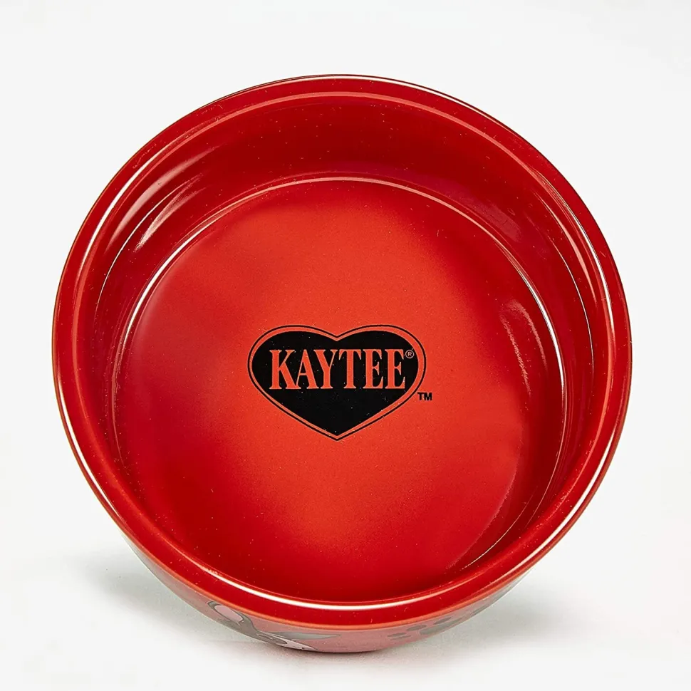Kaytee Paw-Print PetWare Bowl Bunny - 4.25 in Diameter