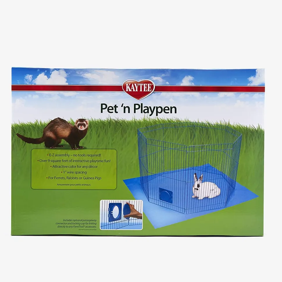 Kaytee Pet-N-Playpen for Rabbits, Guinea Pigs, and Ferrets - Large