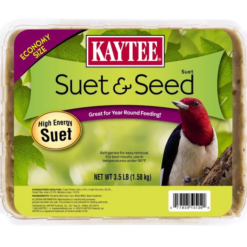 Kaytee Suet & Seed High Energy Suet - 3.5 lb